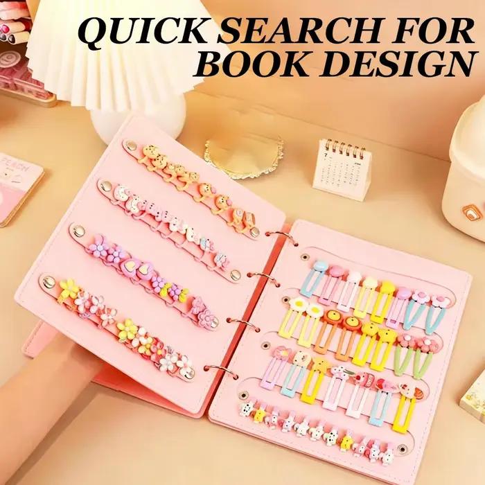 Livre de rangement pour accessoires capillaires mignon