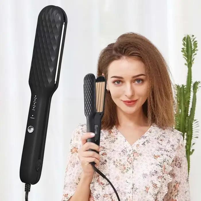Lisseur et boucleur professionnel en céramique à réglage de température, fer à lisser haute chaleur pour la maison et le salon, outils de coiffure