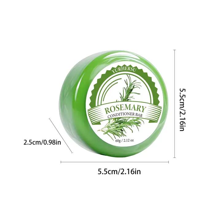 Shampoing Solide au Romarin pour Cheveux Gras - Favorise la Croissance Capillaire et Anti-Chute