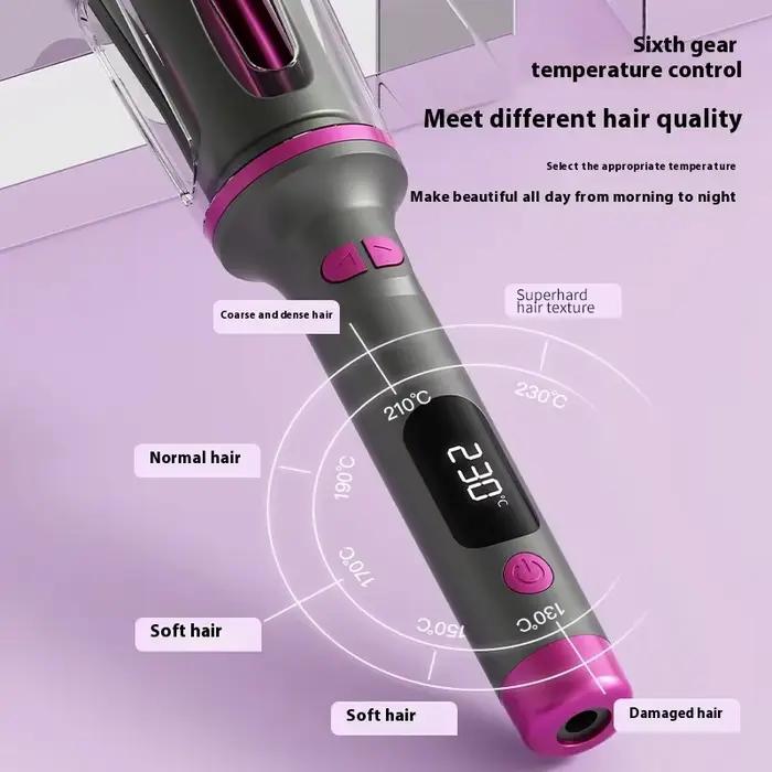 Fer à friser automatique 32MM Double fente Ion négatif Portable bigoudi température constante Anti chaud Styler pour voyage