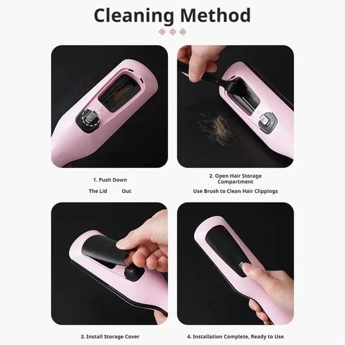Coupe-pointes fourchues automatique – Répare les cheveux abîmés sans douleur – Lisse et redresse les pointes