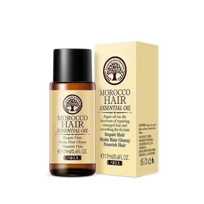 Huile essentielle d'argan pure marocaine pour les types de cheveux secs