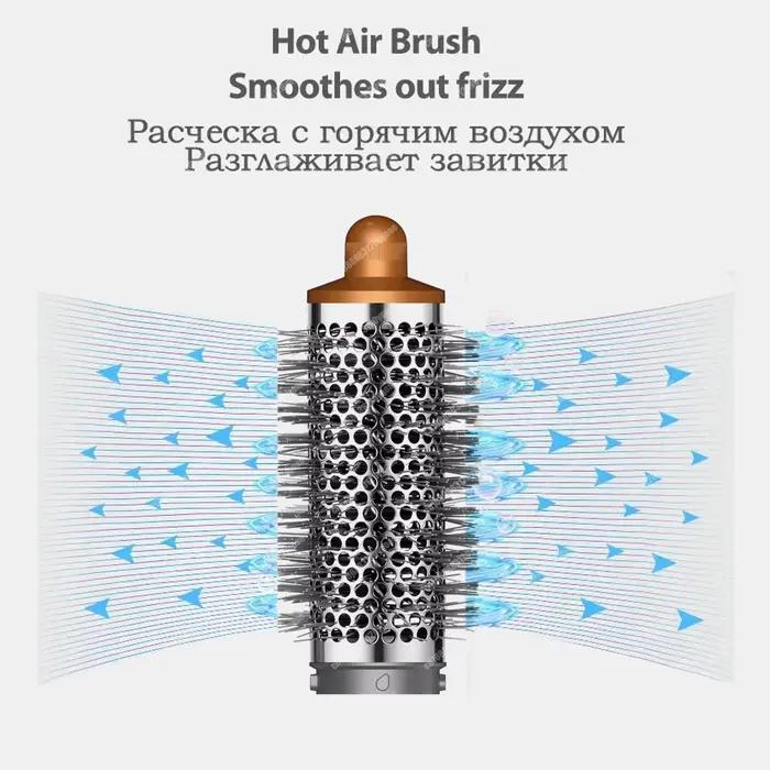 Professionnel 6IN1 Multi Hair Styler sèche-cheveux 1300W lisseur de cheveux friser baril brosse
