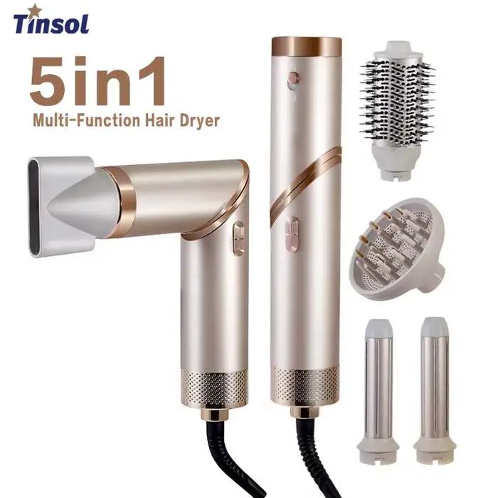 5 en 1 multi-fonction sèche-cheveux fer à friser portable pliable