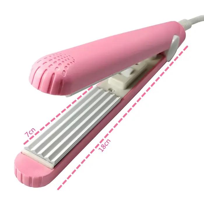 Mini fer à lisser électrique en céramique pour cheveux bouclés