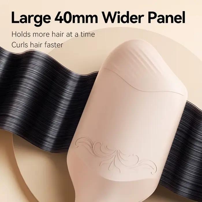 Pince à cheveux ondulée profonde de 40 mm avec ions négatifs - Fer à friser à température réglable