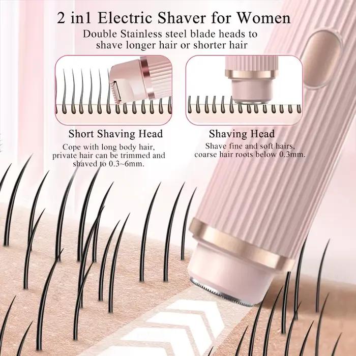 Rasoirs électriques pour femmes tondeuse bikini étanche rasoir pour aisselles jambes dames