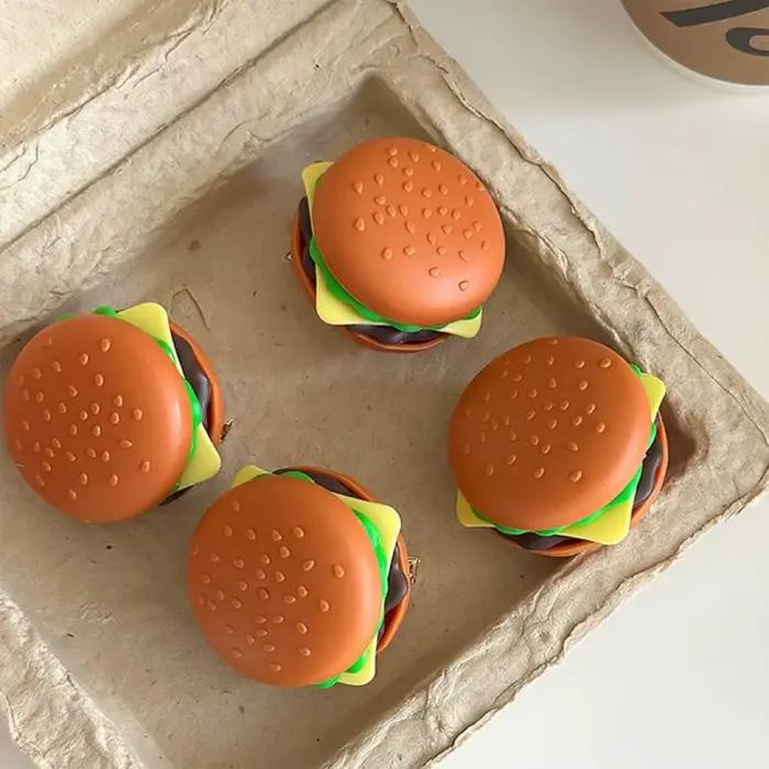 Barrettes à cheveux mignonnes en forme de burger