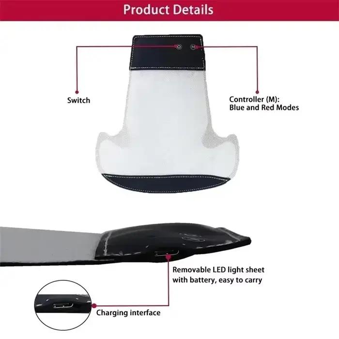 Bonnet de thérapie à la lumière rouge LED