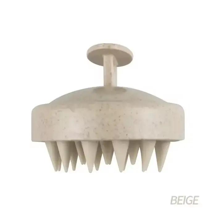 Brosse de lavage capillaire en silicone et paille de blé