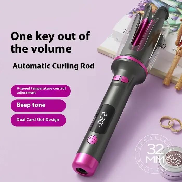 Fer à friser automatique 32MM Double fente Ion négatif Portable bigoudi température constante Anti chaud Styler pour voyage