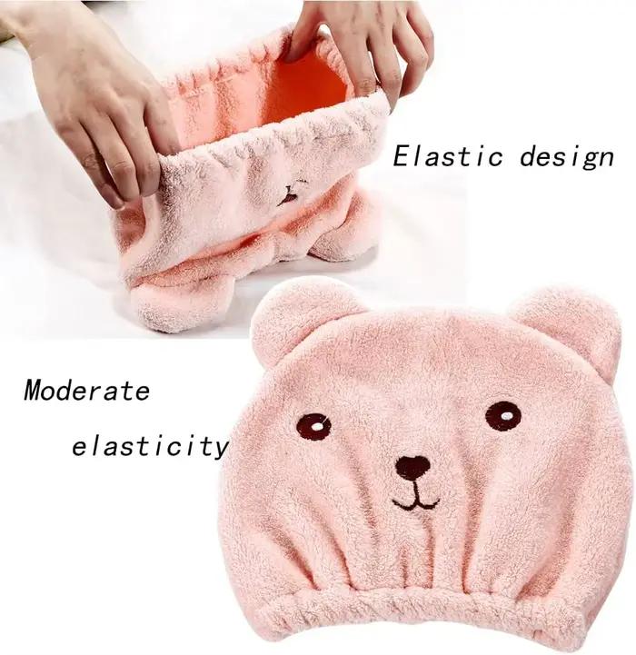 Bonnet pour cheveux secs pour femmes – Microfibre épaisse douce et absorbante