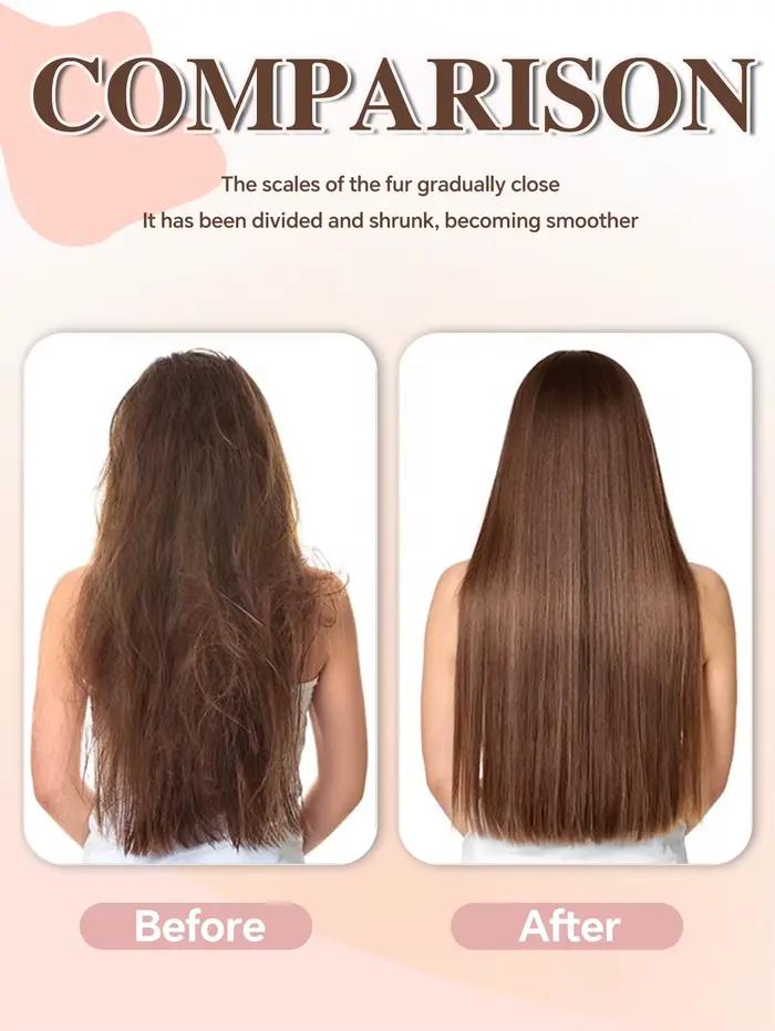 Brosse chaude et lisseur de cheveux 2 en 1