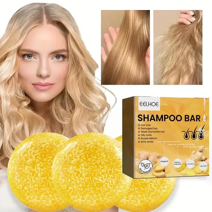 Shampooing solide au gingembre
