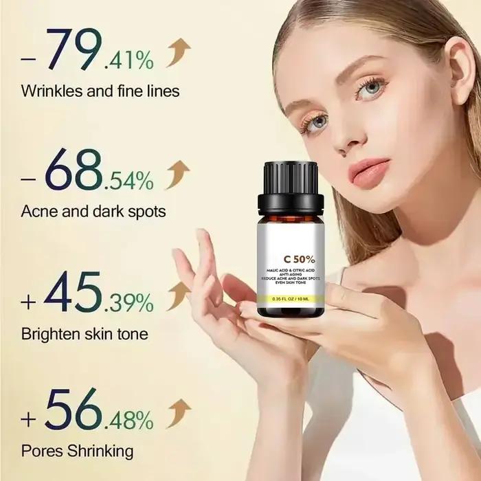 Huile exfoliante pour les taches de peau foncées