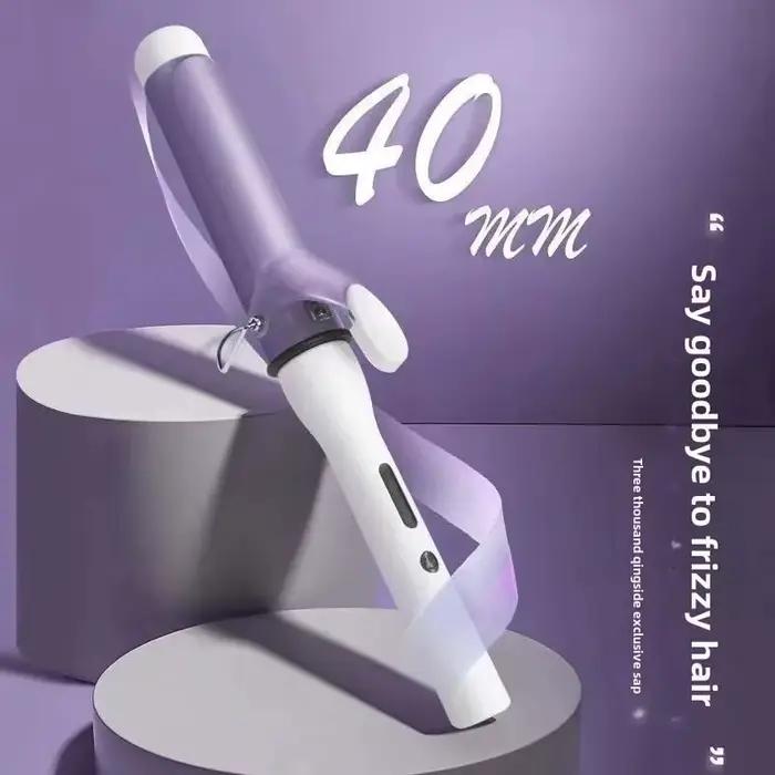 Fer à boucler professionnel en céramique de 40 mm avec fonction pivotante