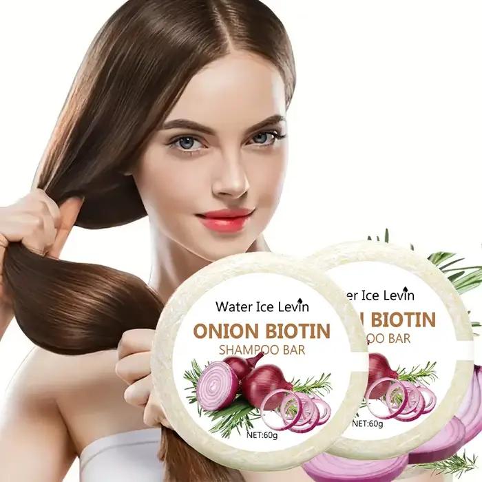 Barre de lavage capillaire à l'oignon et à la biotine - 60g