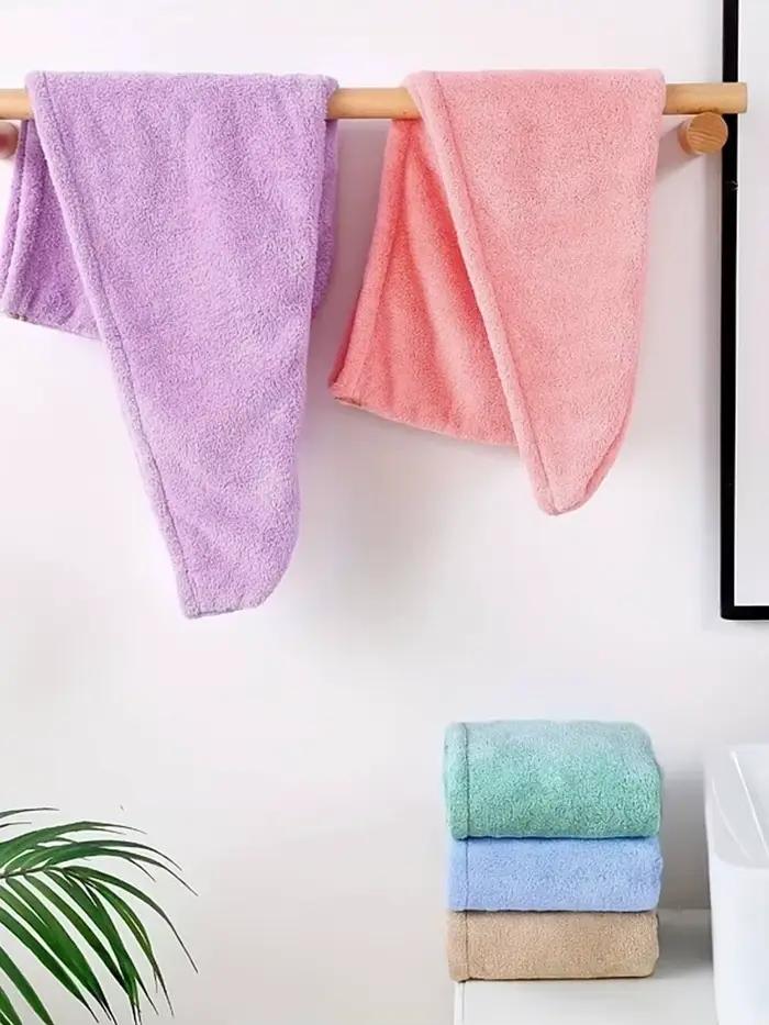 Serviette à cheveux longs à séchage rapide pour femme