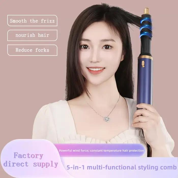 Kit de coiffure LUXLOCK sans fil 5-en-1 : Sèche-cheveux
