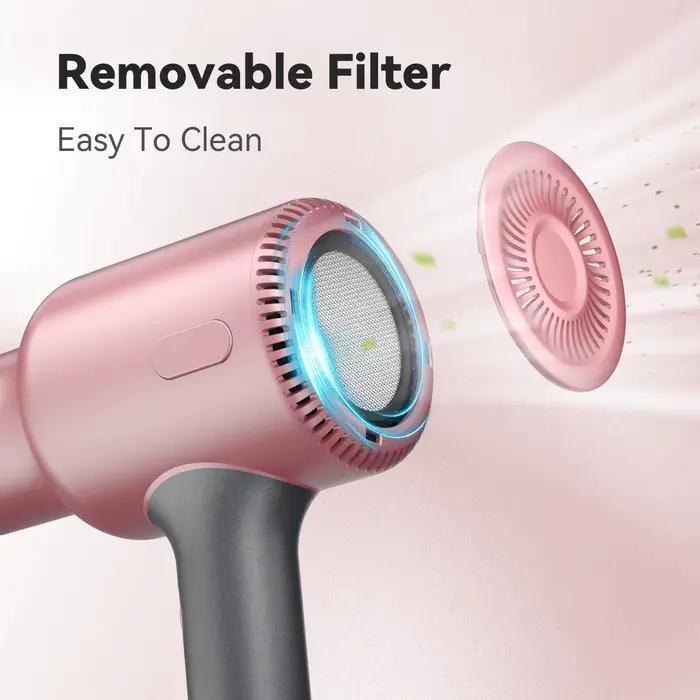 Sèche-cheveux professionnel 1600W avec 3 accessoires