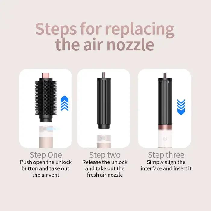 Nouveau Styler Multifonctionnel EU HS09 – Sèche-cheveux Automatique Bouclant à Air Chaud/Froid 1700W