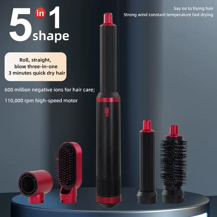 Kit de coiffure LUXLOCK sans fil 5-en-1 : Sèche-cheveux