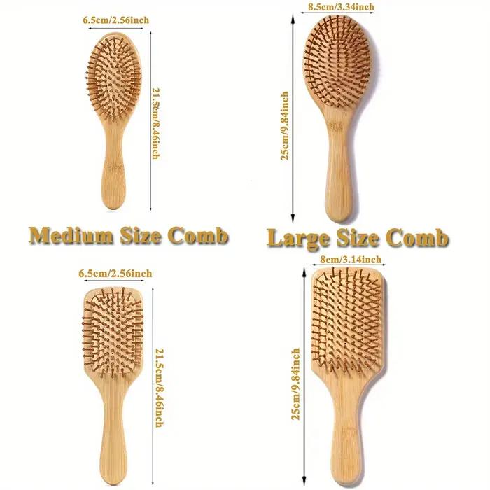 Brosse à cheveux en bois pour favoriser la croissance des cheveux