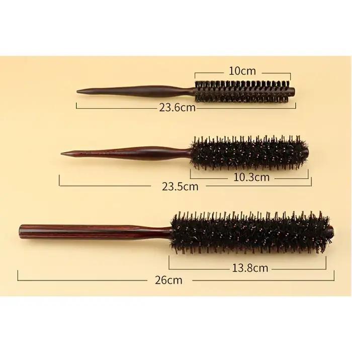 Brosse à cheveux en poils de sanglier