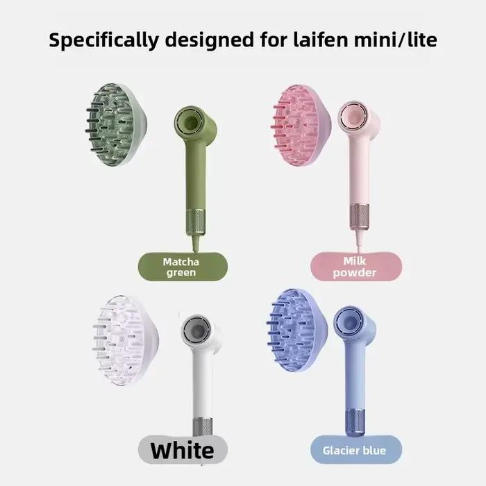 Hotte de séchage et accessoire diffuseur moelleux adapté aux sèche-cheveux Laifen Mini/MiniLite