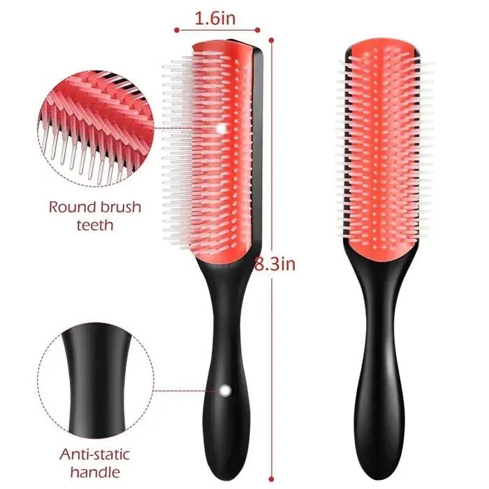 Denman – brosse à cheveux démêlante à 9 rangées