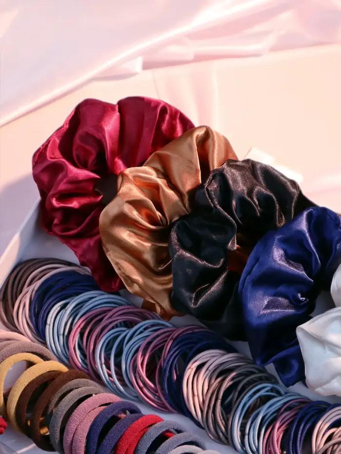 Ensemble d'accessoires pour cheveux foncés pour femmes