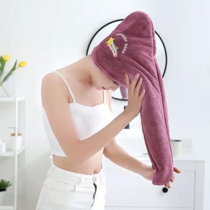Serviette de Cheveux Sèche en Microcarence pour Femme