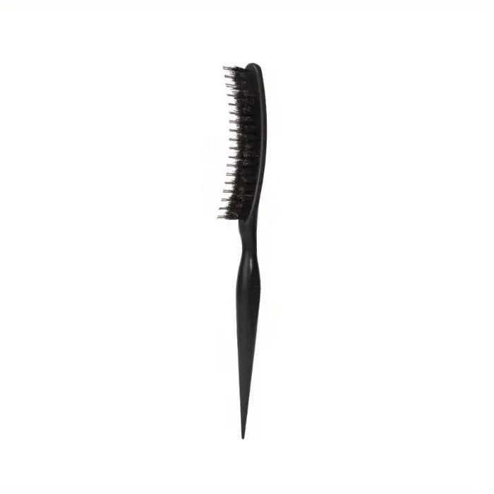 Brosse à cheveux 3-en-1 en poils de sanglier pour femmes - Peigne à effet lissant