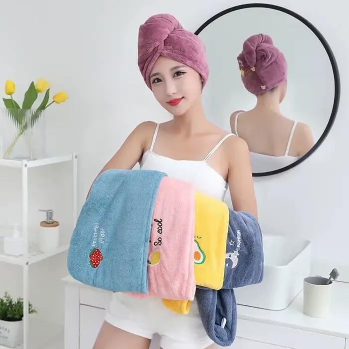 Serviette de Cheveux Sèche en Microcarence pour Femme
