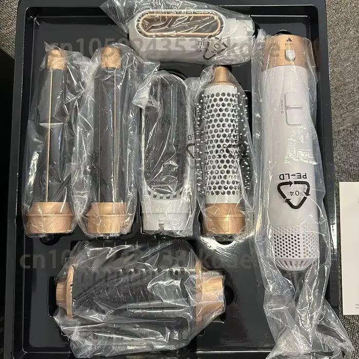 6 en 1 sèche-cheveux brosse peigne chaud ensemble professionnel fer à friser lisseur de cheveux outil de coiffure Air style sèch