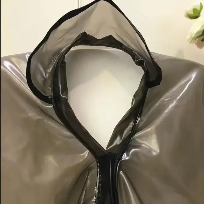 Collier de coupe de cheveux Cape de coloration imperméable tissu de barbier coiffure robe de teinture de cheveux Perm huile de cuisson Cape outil Cape de coupe de cheveux