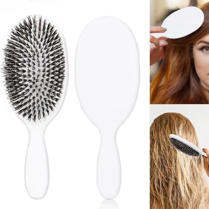 Brosse à cheveux en poils de sanglier