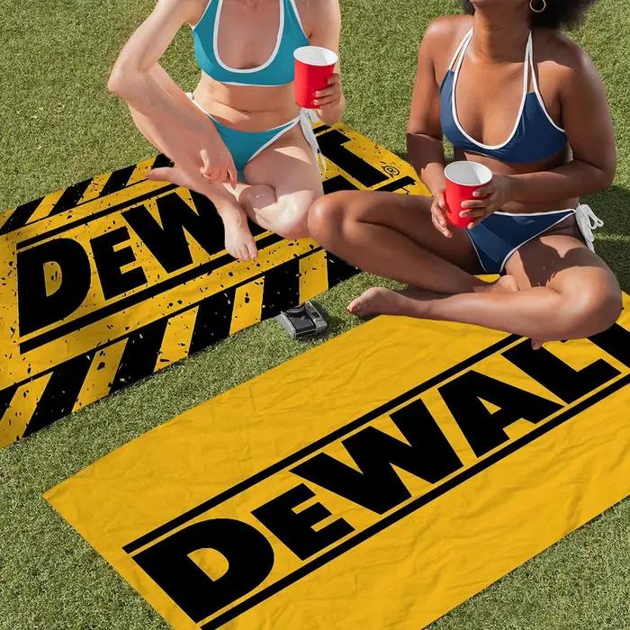 Serviette de bain D-DEWALT en microfibre