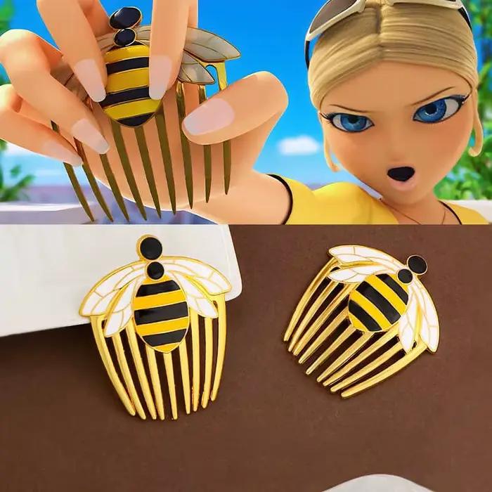 Accessoires pour cheveux adorables abeille dorée et coccinelle