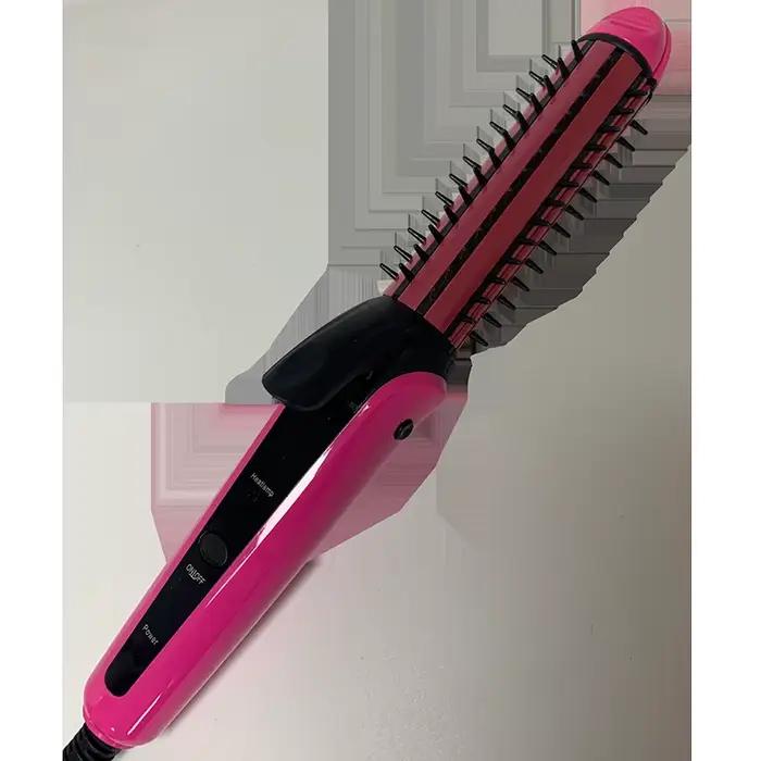 Fer à friser multifonction 3-en-1 avec rouleaux lisses et clip pour cheveux