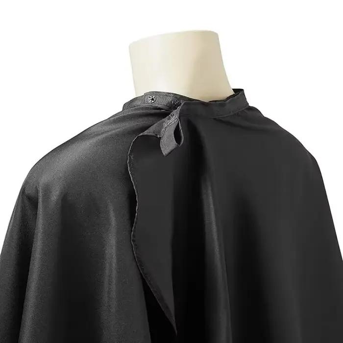 Cape de coiffure noire professionnelle pour Salon de coiffure