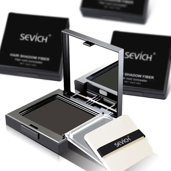Sevich 12g ligne de cheveux poudre compacte imperméable brun foncé ombre