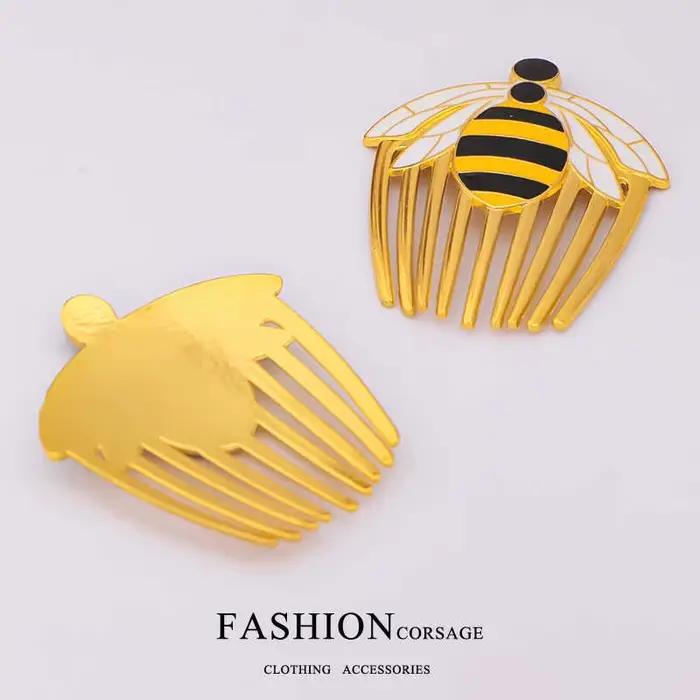 Accessoires pour cheveux adorables abeille dorée et coccinelle