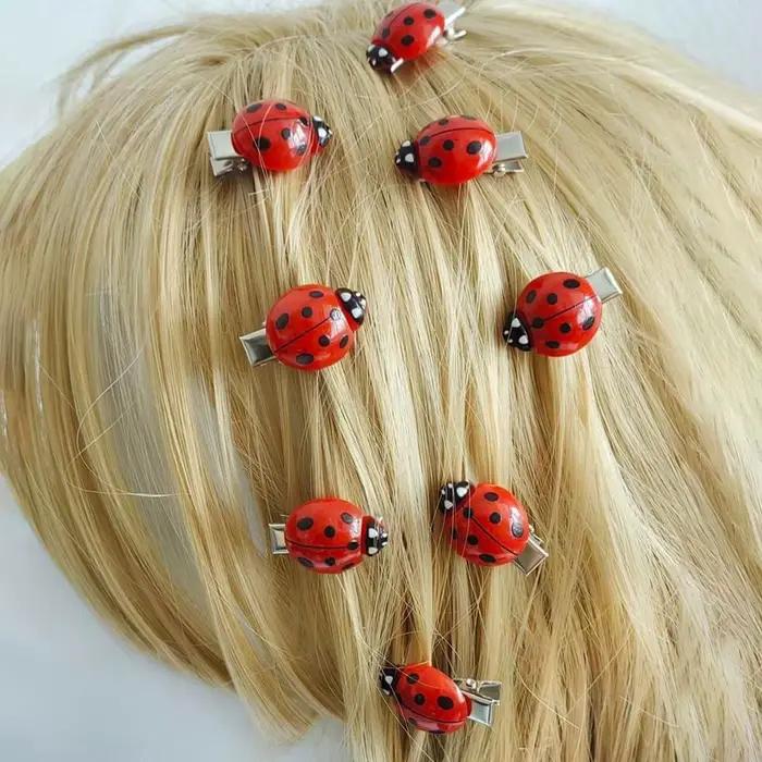 Pinces à cheveux coccinelle 10/20 pièces