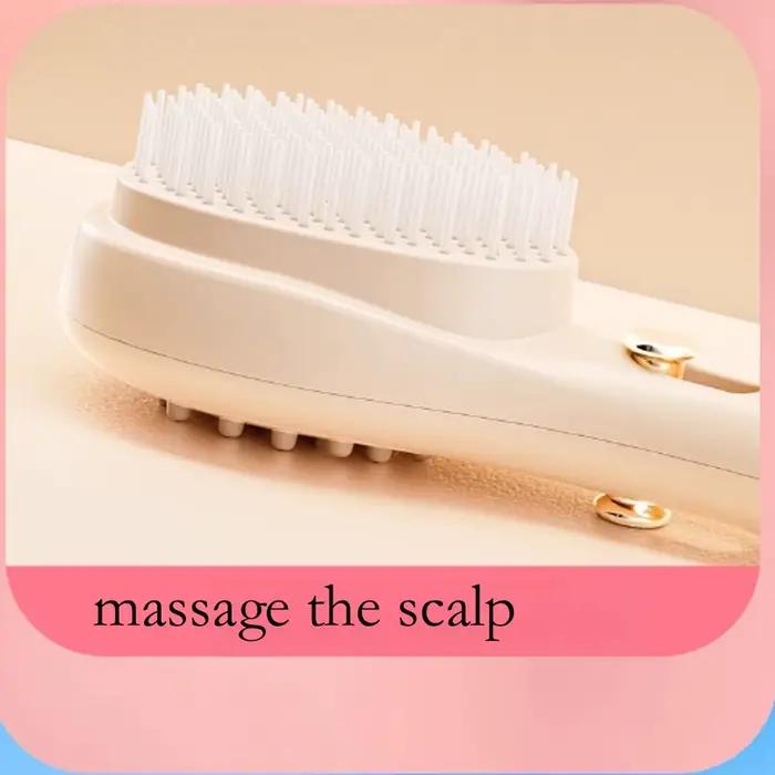 1 peigne rétractable magique - Brosse antistatique massante et démêlante pour tous types de cheveux - Coffret cadeau de Noël - Outil de beauté