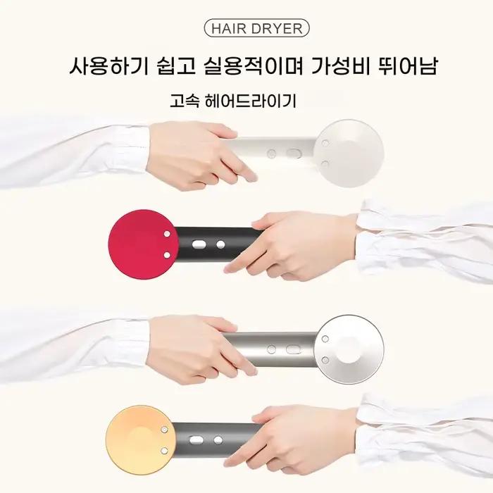 Sèche-cheveux ionique portable haute vitesse à ions négatifs pour usage domestique