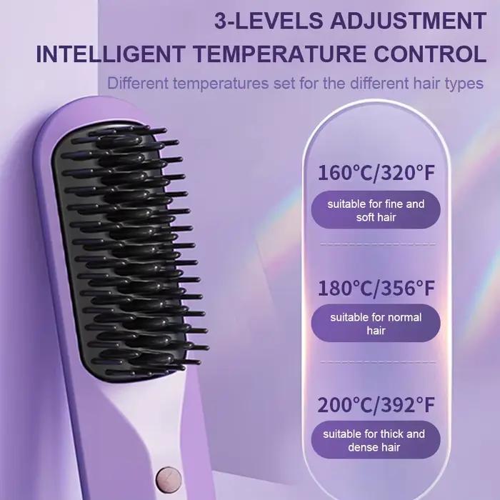 Brosse à cheveux électrique sans fil pour femme