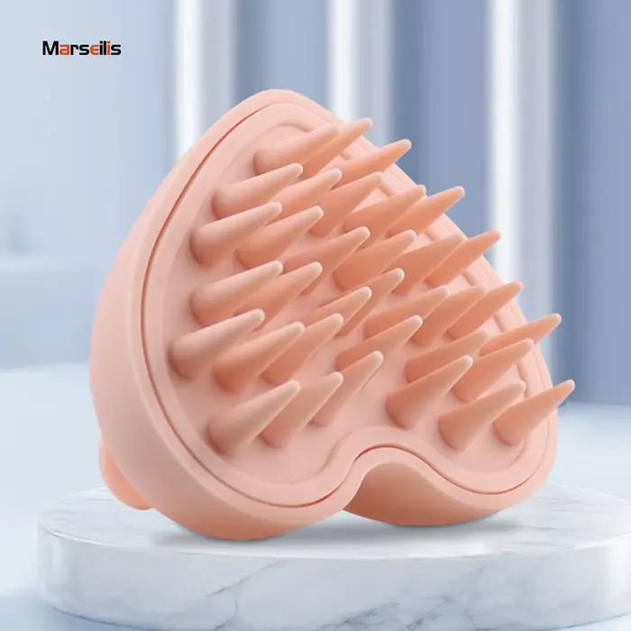 Brosse de lavage pour cheveux en silicone