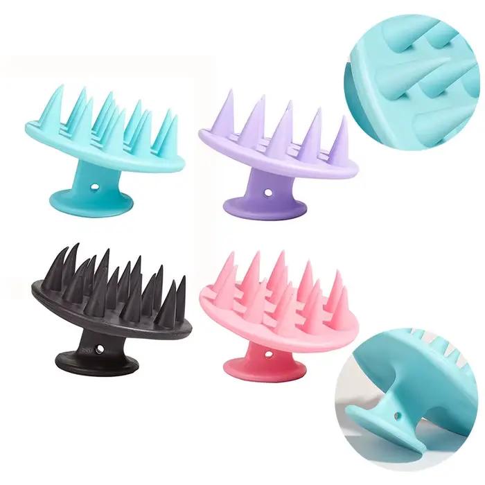 Brosse de Massage du cuir chevelu en Silicone