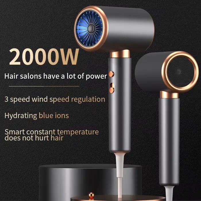Sèche-cheveux professionnel à air chaud et froid
